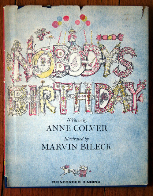 Nobody's Birthday by Anne Colver & Marvin Bileck 1961 HC/DJ Vintage Children's