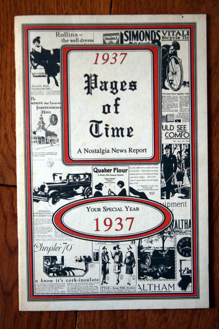 1937 Pages of Time Nostalgia News Report Your Special Year 1937 