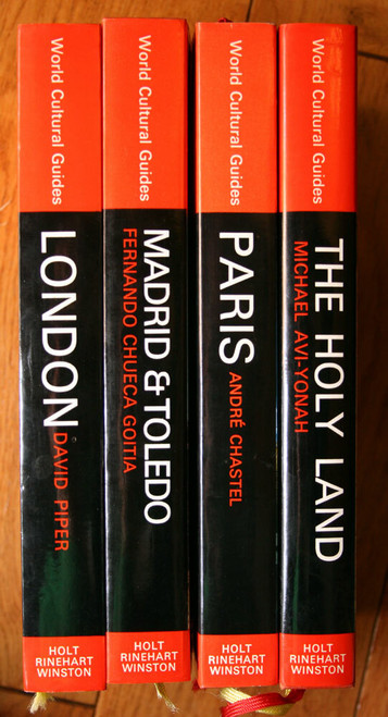 World Cultural Guides Book Lot Madrid & Toledo, Holy Land, Paris, London 1970's