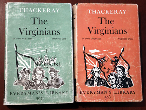 THE VIRGINIANS Volume 1 & 2 by William Makepeace Thackeray Everyman's Library