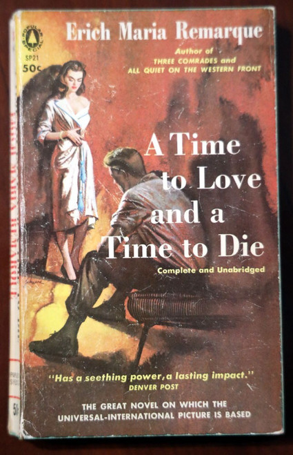 A Time to Love and a Time to Die by Erich Maria Remarque 1958 Vintage Paperback