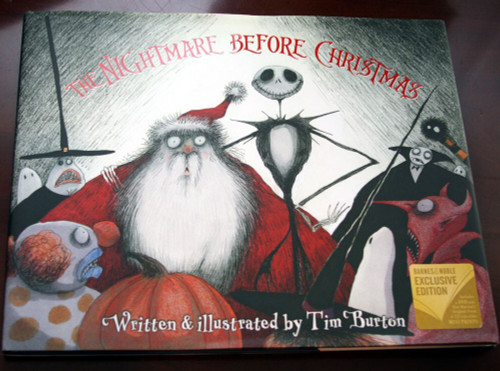 The Nightmare Before Christmas by Tim Burton 2018 HC/DJ Book + DVD + Mini Prints