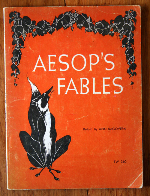 AESOP'S FABLES 1974 Vintage Scholastic Paperback 9th Printing Ann McGovern TW360