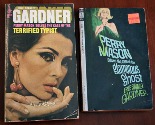 TERRIFIED TYPIST + GLAMOROUS GHOST by Erle Stanley Gardner PERRY MASON Paperback