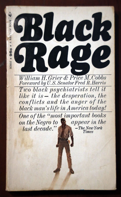 BLACK RAGE by William H. Grier/Price M. Cobbs 1969 Black Americana/Psychology