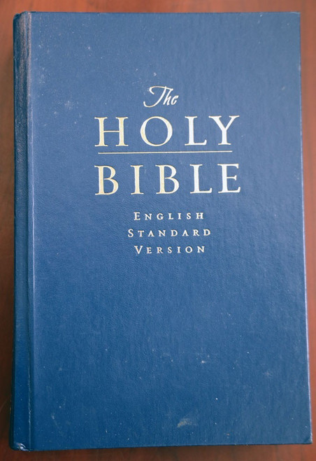 HOLY BIBLE ESV Crossway 2010 Blue Pew & Worship Bible English Standard Version