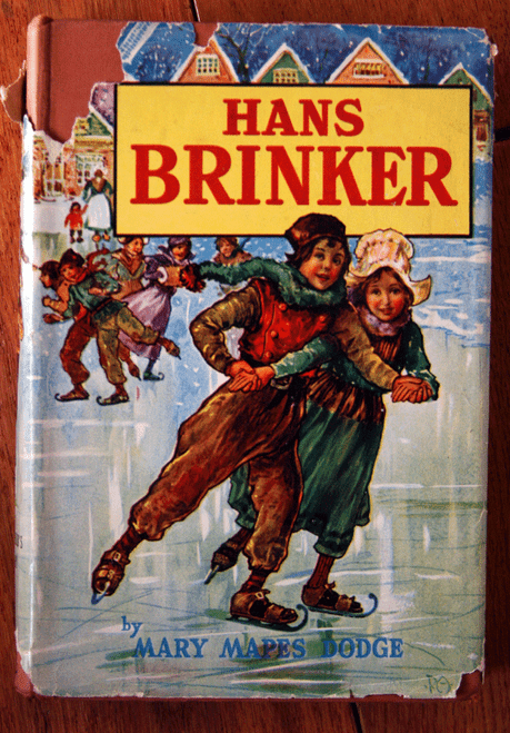 HANS BRINKER by Mary Mapes Dodge c 1940 Saalfield Publishing HC/DJ #3007 Vintage