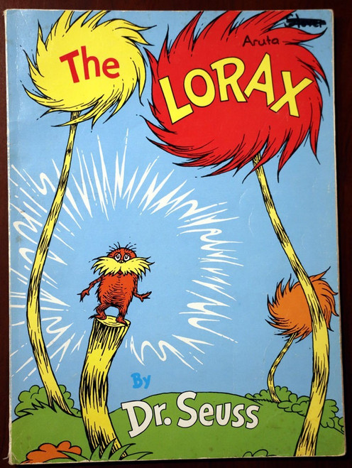 THE LORAX by Dr. Seuss 1971 Vintage Random House Paperback RARE Softcover