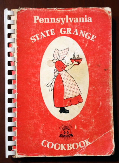 Pennsylvania State Grange Cookbook 1986 Vintage 1500 Recipes Spiral-Bound PA