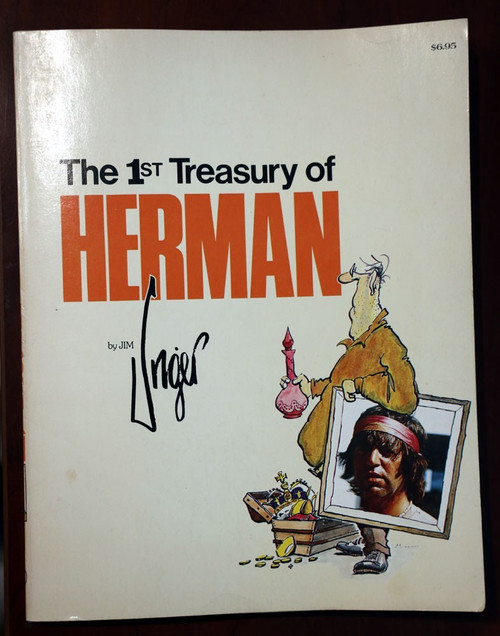 The 1st Treasury of HERMAN by Jim Unger 1982 Vintage Paperback CARTOONS Comics