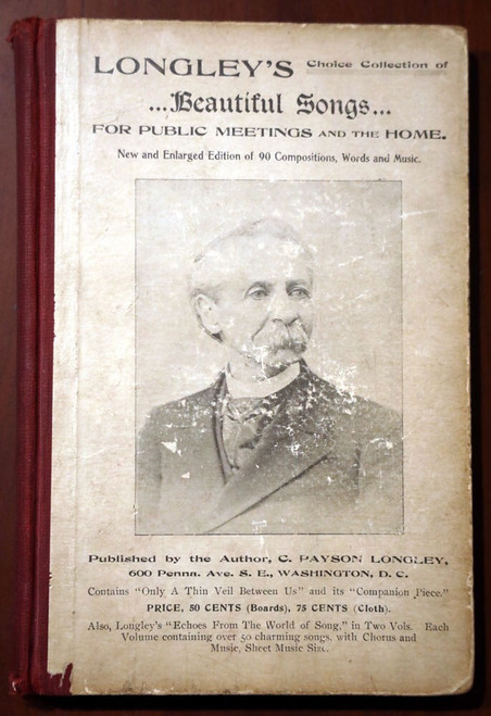 LONGLEY'S Beautiful Songs c. 1899 Antique Sheet Music Songbook C. Payson Longley