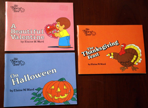 ELAINE M. WARD Story Tree Books SIGNED THANKSGIVING FEAST, VALENTINE, HALLOWEEN