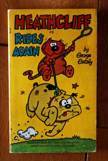 HEATHCLIFF RIDES AGAIN by George Gately #2 Vintage Paperback Comic Illustrations