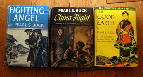 Lot of (3) PEARL S. BUCK Books -- The Good Earth, Fighting Angel, China Flight