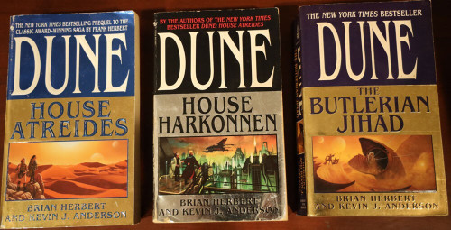 DUNE House Atreides + Harkonnen + Butlerian Jihad Paperback Lot Herbert/Anderson