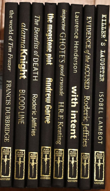 Lot of 8 BLACK DAGGER CRIME Hardcover Mystery Books U.K./British 2001-2005 BBC
