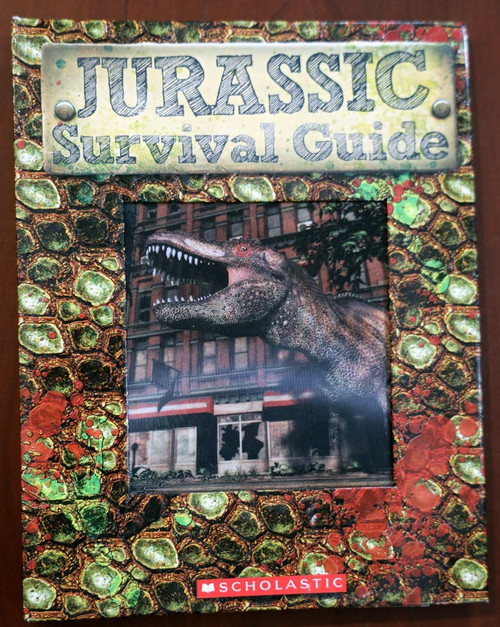 JURASSIC SURVIVAL GUIDE 2014 Scholastic HOLOGRAM COVER Spiral Bound Children's