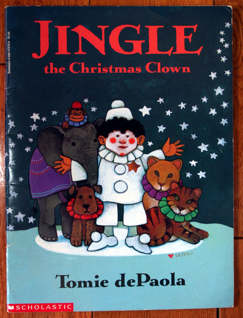 JINGLE Christmas Clown - Tomie dePaola 1993 First Scholastic Printing Paperback 
