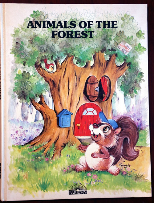 Animals of the Forest by E Mora 1986 Vintage Children's Book Illustrated Kennedy