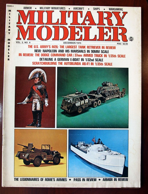 MILITARY MODELER December 1975 Vintage Magazine Issue War Aircraft/Ships