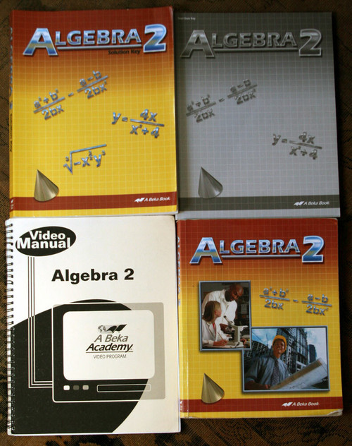 ALGEBRA 2 A Beka Academy Second Edition Solution Key Test/Quiz Video Manual