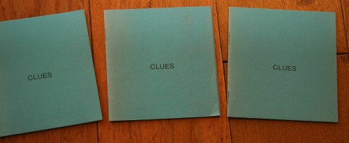 Lot of (3) Copies of CLUES IS CLOWN WAR 28 by Bob Heman c. 1982 Mini POETRY BOOK