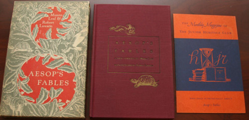 Aesop's Fables by Munro Leaf & Robert Lawson 1941 Heritage Press HC w/ Slipcase