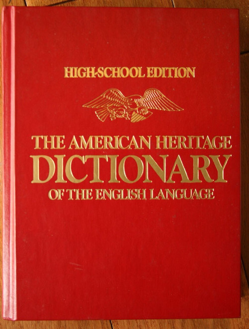 The American Heritage Dictionary High School Edition 1982 Red Hardcover ENGLISH