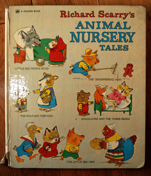 Richard Scarry's ANIMAL NURSERY TALES 1975 2nd Printing Golden Book Hardcover