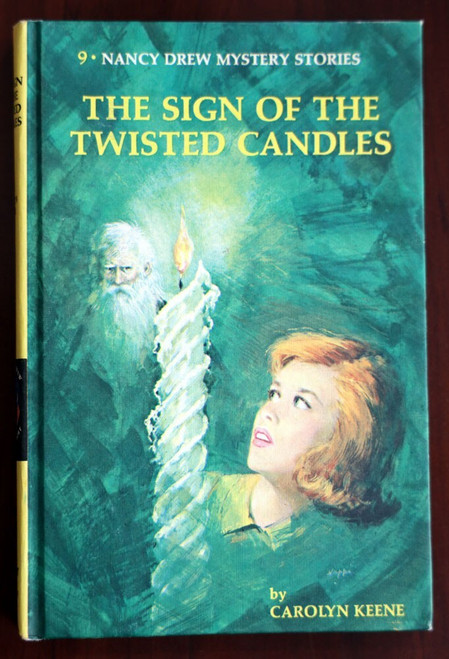 The Sign of the Twisted Candles by Carolyn Keene #9 Nancy Drew Mystery HC Yellow
