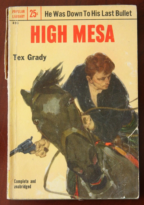 HIGH MESA by Tex Grady 1953 Popular Library Vintage Paperback WESTERN #493