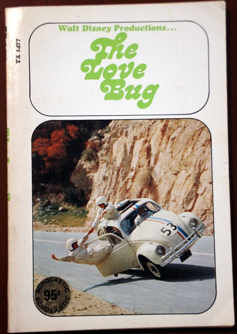 The Love Bug WALT DISNEY Vintage Scholastic Paperback HERBIE VW Volkswagon 1970s