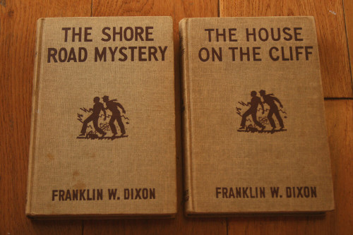 The Shore Road Mystery 1928 + House on the Cliff 1959 Franklin W. Dixon Book Lot