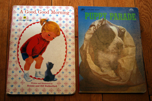 A Good, Good Morning by Bonnie & Bill Rutherford + PUPPY PARADE Golden Books
