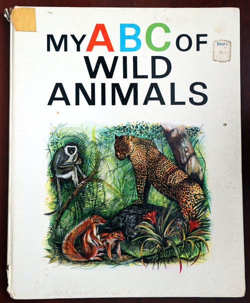 My ABC of Wild Animals by David Brian 1966 Vintage Children's Book LONDON Rare