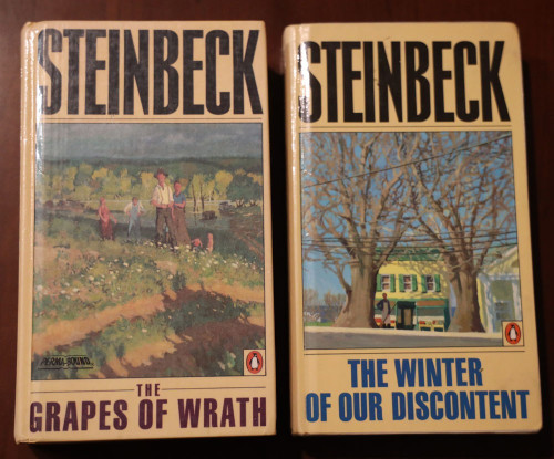 GRAPES OF WRATH + WINTER OF OUR DISCONTENT by John Steinbeck HARDCOVER Penguin