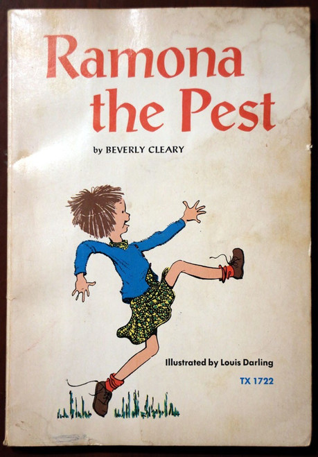 Ramona the Pest by Beverly Cleary 1970 Scholastic Paperback 2nd TX 1722 RARE