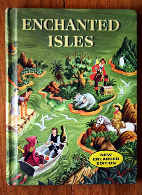 ENCHANTED ISLES 1960 Vintage Treasury of Literature School Book - Johnson/Jacobs