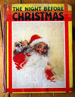 The Night Before Christmas c. 1930 Vintage Children's Book SAALFIELD PUB. CO.