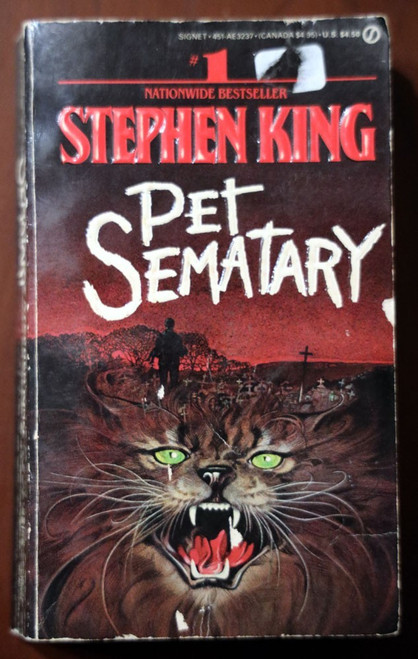 PET SEMATARY by Stephen King 1984 Paperback First Signet Printing HORROR