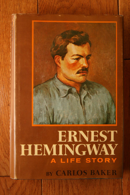 ERNEST HEMINGWAY A Life Story by Carlos Baker 1969 HC/DJ Vintage Biography