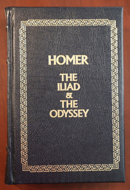 HOMER The Iliad / The Odyssey - Longmeadow Press 1993 Leather Collectible Book