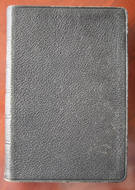 HOLY BIBLE RSV 1952 Thomas Nelson Black Faux Leather & Gilt Lettering VINTAGE