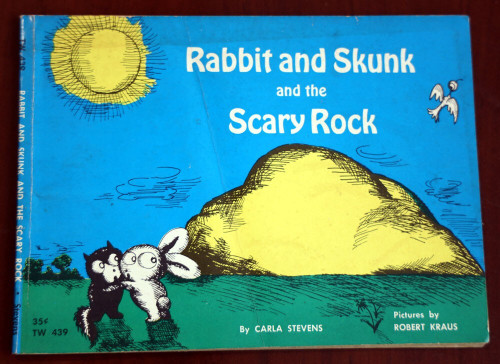 Rabbit and Skunk and the Scary Rock by Carla Stevens 1963 Vintage Scholastic 1st