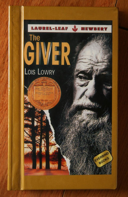 THE GIVER by Lois Lowry 2002 EVERBIND Hardcover Laurel-Leaf Newbery RARE