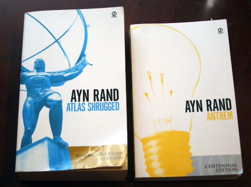 ANTHEM + ATLAS SHRUGGED by Ayn Rand Paperback Lot 1995 Centennial/Anniversary