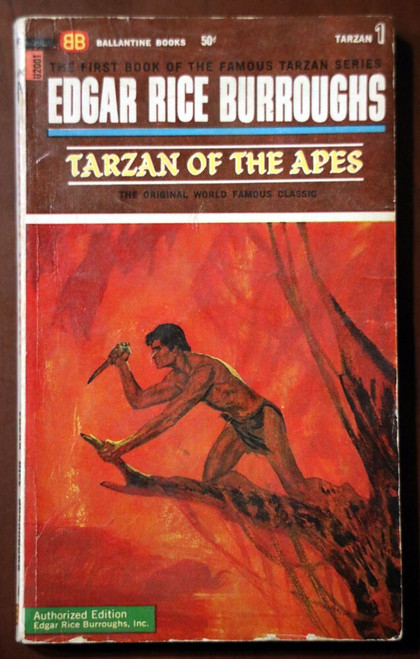 TARZAN OF THE APES Edgar Rice Burroughs 1966 Vintage Ballantine Books Paperback