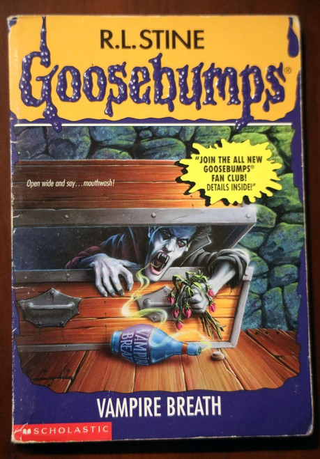 GOOSEBUMPS #49 VAMPIRE BREATH by R.L. Stine 1996 Scholastic Paperback 1st Print