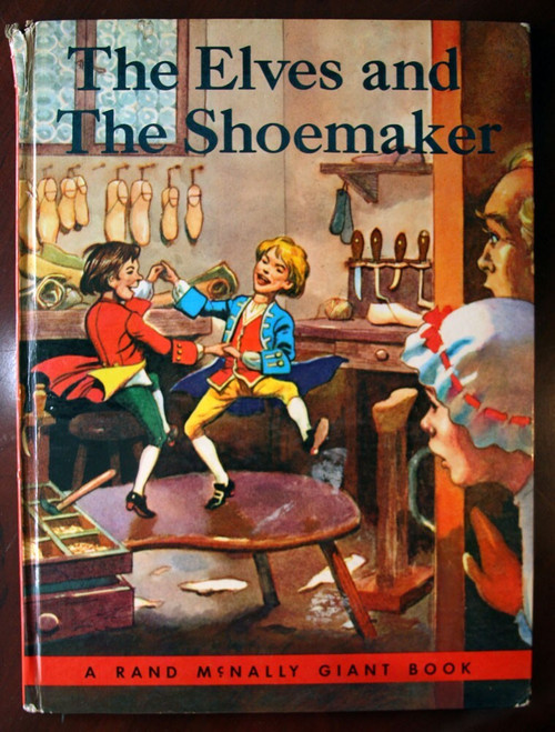The Elves and the Shoemaker 1959 Rand McNally Giant Book Very Good Condition