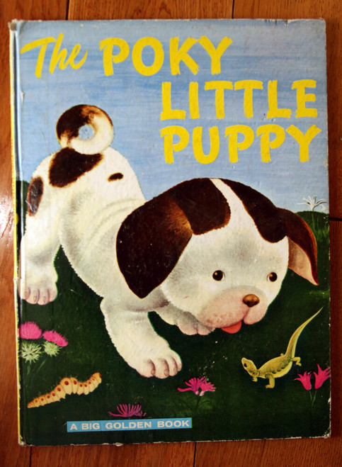THE POKY LITTLE PUPPY Big Golden Book 1972 Illustrated Gustaf Tenggren Hardcover